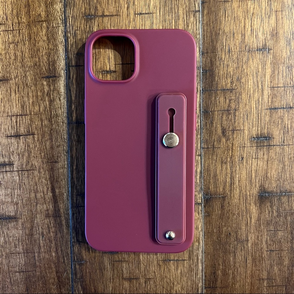 ⚡️3/$20 iPhone 13 Pro phone case - wine red - loop - digitalnomad hand strap